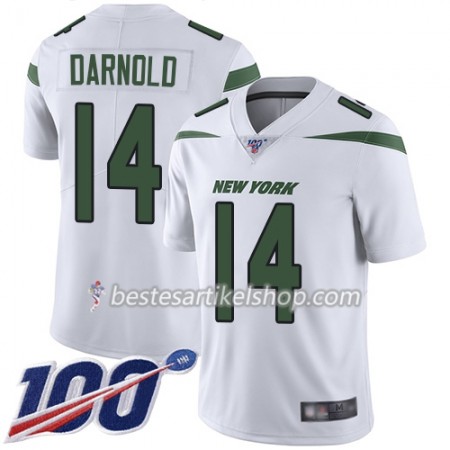Herren New York Jets Trikot Sam Darnold 14 Nike Weiß 100th